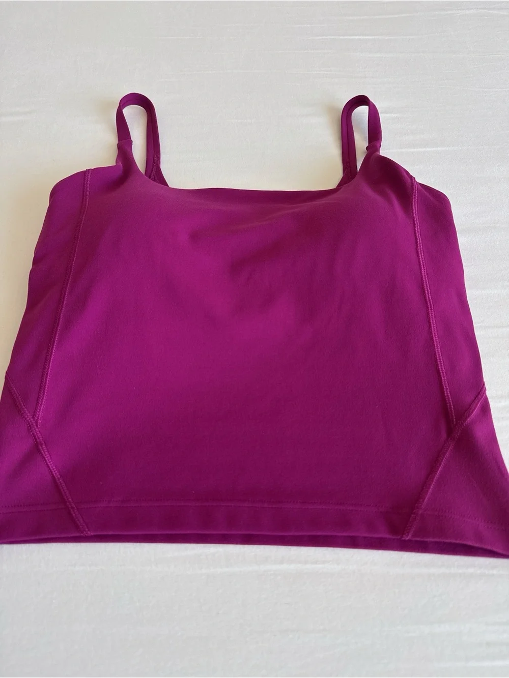 lululemon Strappy Nulu Shelf Tank Magenta Purple MGPR Size 2